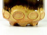 Exceptional 1960s-70s CERAMIC PLANTER by Übelacker 216-15, brown olive yellow
