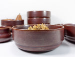 Set of 6 dessert bowls, 1970s THOMAS Germany MIDCENTURY TABLEWARE 'Kiruna braun'