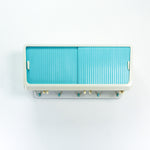 1960s midcentury turquoise white BATHROOM or MEDICINE CABINET