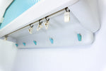 1960s midcentury turquoise white BATHROOM or MEDICINE CABINET