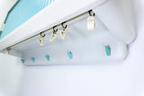 1960s midcentury turquoise white BATHROOM or MEDICINE CABINET