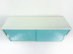 1960s midcentury turquoise white BATHROOM or MEDICINE CABINET