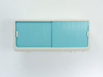 1960s midcentury turquoise white BATHROOM or MEDICINE CABINET