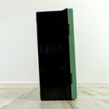 1960s Mint Green Black Bathroom MEDICINE CABINET by Birold, Westgermany