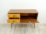 Rare but perfect 60s Wooden BICOLOR SIDEBOARD CABINET credenza