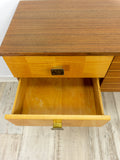 Rare but perfect 60s Wooden BICOLOR SIDEBOARD CABINET credenza