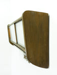 1950s wooden midcentury kitchen wall CABINET brown light gray