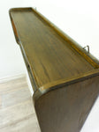 1950s wooden midcentury kitchen wall CABINET brown light gray