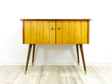 Perfect 1960s Teak Maple Wood BICOLOR CREDENZA SIDEBOARD cabinet