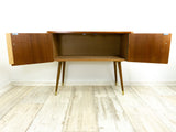 Perfect 1960s Teak Maple Wood BICOLOR CREDENZA SIDEBOARD cabinet
