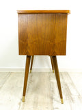 Perfect 1960s Teak Maple Wood BICOLOR CREDENZA SIDEBOARD cabinet