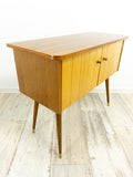 Perfect 1960s Teak Maple Wood BICOLOR CREDENZA SIDEBOARD cabinet