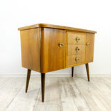 1960s midcentury teak top SIDEBOARD CABINET CREDENZA with 3 drawers