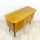 1960s midcentury teak top SIDEBOARD CABINET CREDENZA with 3 drawers