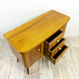 1960s midcentury teak top SIDEBOARD CABINET CREDENZA with 3 drawers
