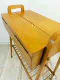 Exceptional 1960s SEWING or BEDSIDE TABLE midcentury end table