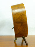 1960s teak MIDCENTURY TABLE CLOCK by Kienzle, mechanical movement