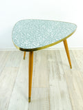 Original 1950s TRIPOD TABLE with mosaic pattern Formica top