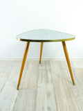Original 1950s TRIPOD TABLE with mosaic pattern Formica top