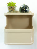 Set of 2 Westgerman 70s plastic bathroom shelf + MEDICINE CABINET 'Gerda'
