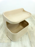 Set of 2 Westgerman 70s plastic bathroom shelf + MEDICINE CABINET 'Gerda'