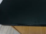 XL 1960s midcentury LOWBOARD Bar Cabinet, high glossy black varnish top