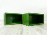 Original 1970s Green Plastic BATHROOM SHELF 'Saphir' Made In GDR Eastgermany, 1 of 2