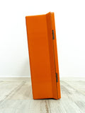 Rare 1960s Deep Orange Italian design MEDICINE CABINET by Plaster SpA