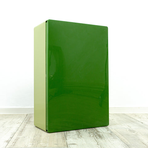 1970s Bicolor Green Plastic BATHROOM MEDICINE Cabinet 'Saphir' by Pneumant GDR