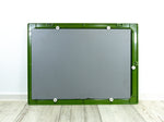 1970s MIDCENTURY BATHROOM Set of Green Plastic and Mirror 'Saphir' by Pneumant, GDR