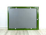 1970s MIDCENTURY BATHROOM Set of Green Plastic and Mirror 'Saphir' by Pneumant, GDR