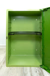 1970s MIDCENTURY BATHROOM Set of Green Plastic and Mirror 'Saphir' by Pneumant, GDR