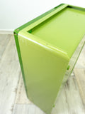 1970s MIDCENTURY BATHROOM Set of Green Plastic and Mirror 'Saphir' by Pneumant, GDR