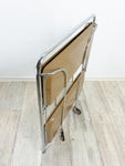 Light Oak 1970s Midcentury FOLDING BAR CART 'Dinett' by Bremshey Westgermany