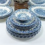 MYOTTS COUNTRY LIFE blue, Small Serving Bowl, Fine Staffordshire, 1940s to 1980s