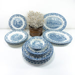 MYOTTS COUNTRY LIFE blue, Small Serving Bowl, Fine Staffordshire, 1940s to 1980s