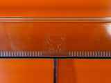 XXL 1970s Italian orange BATHROOM MEDICINE CABINET by Carrara & Matta