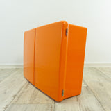 1970s orange BATHROOM MEDICINE CABINET with two doors