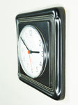 Rare! Black 1970s German MIDCENTURY Ceramic WALL CLOCK by Kienzle