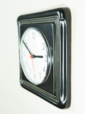 Rare! Black 1970s German MIDCENTURY Ceramic WALL CLOCK by Kienzle