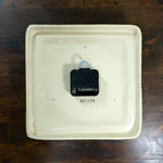 Rare! Black 1970s German MIDCENTURY Ceramic WALL CLOCK by Kienzle