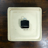 Rare! Black 1970s German MIDCENTURY Ceramic WALL CLOCK by Kienzle