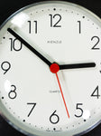 Rare! Black 1970s German MIDCENTURY Ceramic WALL CLOCK by Kienzle