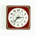 1970s Westgerman Midcentury Plastic Battery Clock By Blessing
