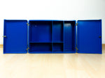 Rare Color! Royal Blue 1960s MIDCENTURY Medicine Cabinet two doors