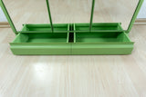 Large 1970s green ILLUMINATED MIDCENTURY Medicine CABINET three mirrored doors