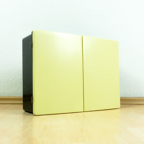 Fabulous 1960s Yellow Black Midcentury MEDICINE CABINET Westgermany