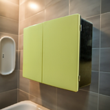 Fabulous 1960s Yellow Black Midcentury MEDICINE CABINET Westgermany