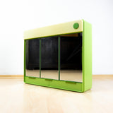 Large 1970s green ILLUMINATED Mirrored MIDCENTURY Medicine CABINET