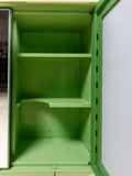 Large 1970s green ILLUMINATED Mirrored MIDCENTURY Medicine CABINET